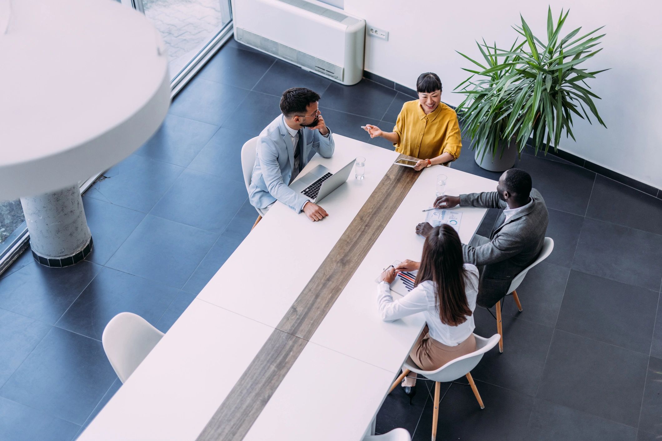 Business team meeting in an office